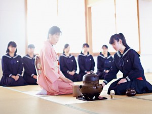 和室での実習風景