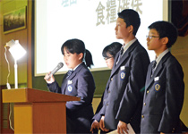 大宮開成中学校のプレゼンテーション教育、「開成文化週間」の様子。