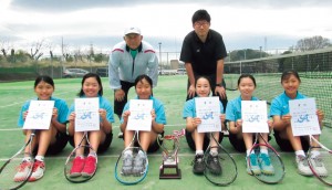 県中学私学大会で、優勝、準優勝、第３位に入賞しました