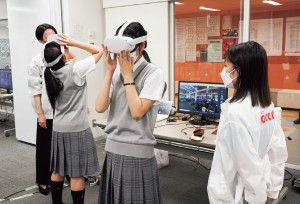 文化祭で実施されたVRゴーグル体験