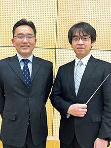 左から顧問の戸口義也先生、藤田周先生