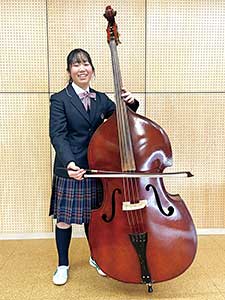 田中柚香さん
中3・中学副部長
コントラバス