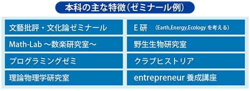 本科の主な特徴