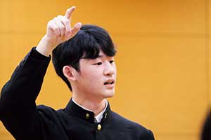 部長の多田結翔さん(高3)