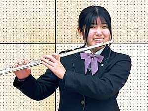 青木優芽さん
高2・
コンサートミストレス
フルート