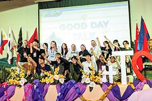 2024年度夏季にフィリピンで行われた、姉妹校との交流行事「CIAO」。グローバルに広がる姉妹校との交流行事が盛ん