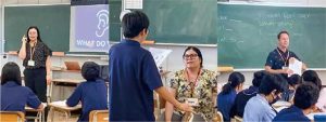 7・8月号で紹介したネイティブの先生が担当する夏休みの校内英語研修