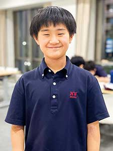 新田達樹くん(中1)