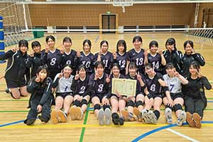 大妻多摩・バレーボール部　活動の様子