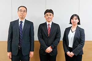 左から市川学園 庵原仁先生、日出学園 石川茂先生、昭和学院　土屋久美先生