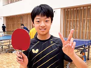 進藤 智文さん(中2)
卓球部・関東大会出場が目標