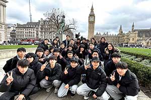 中学3年生のイギリス研修の様子