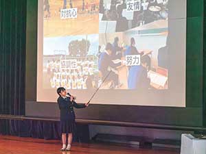 高校1・2年生の探究発表会の様子。